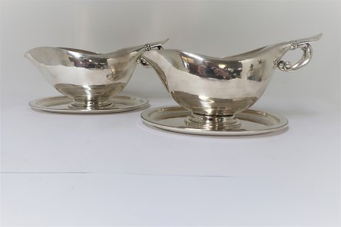 Georg Jensen. A pair of sauce bowls. Sterling. Model 90A. Design Johan Rohde