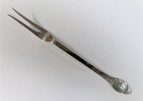 Evald Nielsen silver cutlery no. 6. Silver (830). Cold cut fork. Length 17.5 cm.