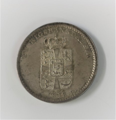 Denmark. Frederik d.VI. Silver 1 Rigsdaler 1818. Very nice well-kept coin.