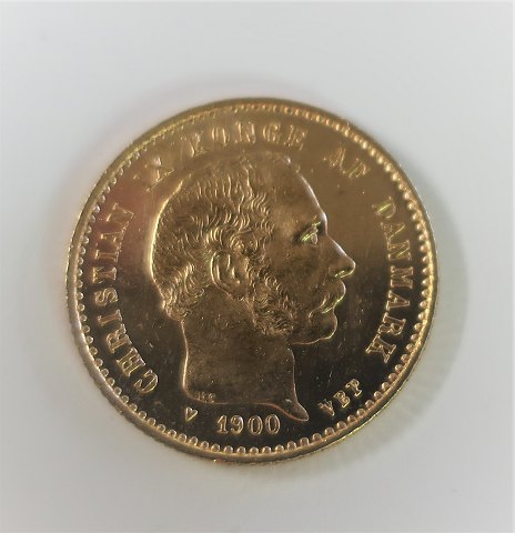 Denmark. Christian d. IX. Gold 10 Kr. 1900. Very well maintained coin.