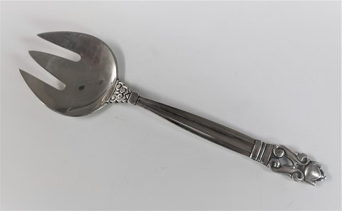 Georg Jensen. Silber (925). König. Kleine Serviergabel. Länge 14 cm.