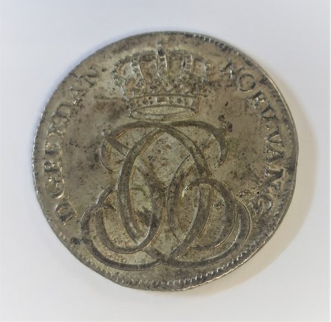 Danmark. Christian VI. 24 skilling fra 1734. Ucirculeret. Meget flot mønt.