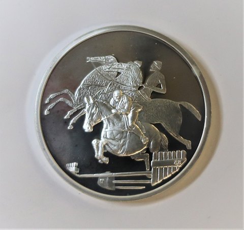 Greece. Silver 10 euro Olympics 2004. Horse riding