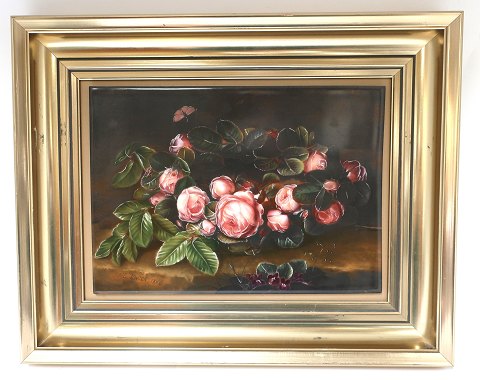 Bing & Grondahl. Porcelain painting. Design by J.L. Jensen. The Danish Summer 
(1833). Size including frame, 43 * 34 cm. Produced 7500 pieces. This has number 
286