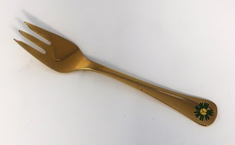 Georg Jensen. Silverware. Cake fork of the year 1982. Sterling (925) gilted. 
Length 13.6 cm