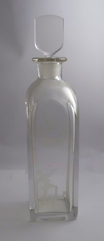 Orrefors. Kristalldekanter. Höhe 31 cm.
