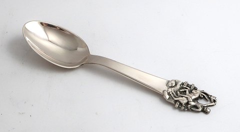 H. C. Andersen eventyrske. Sølvbestik (830). Klods Hans. Længde 15 cm.