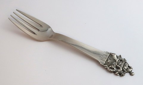 H. C. Andersen Abenteurgabel. Silberbesteck. Der Schweinehirt. Silber (830). 
Länge 15 cm.