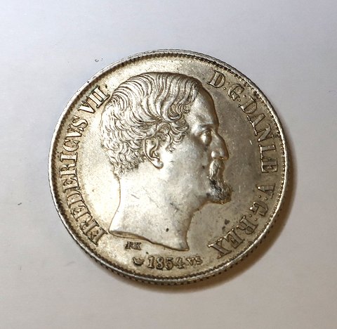 Dänemark. Friedrich VII. Silber 1 Rigsdaler 1854 VS