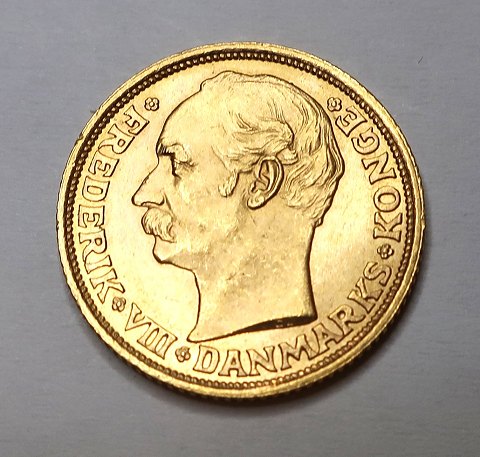 Dänemark. Frederik VIII. Gold 10 kr. von 1908