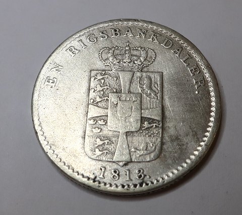 Dänemark. Frederik Vl. 1 Rigsbankdaler 1813.