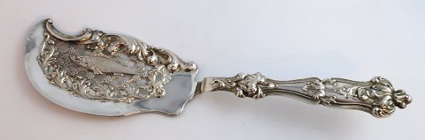 Jörgen Henning Momme, Randers. (Momme). Silberner Angelspaten. Länge 30 cm.