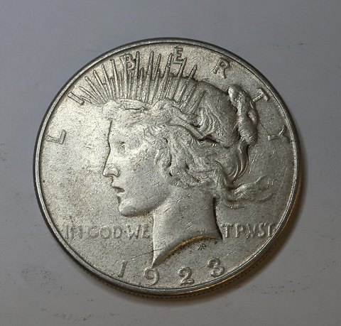 USA. Peace sølv $1 dollar 1922 s.