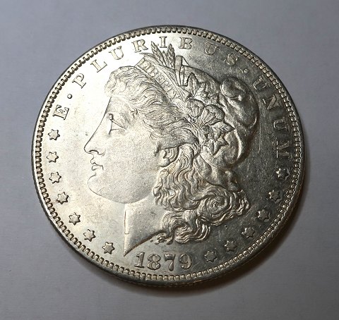 USA. Morgan sølv $1 dollar 1879 o.