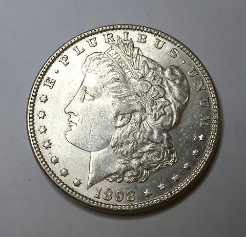 USA. Morgan sølv $1 dollar 1898.