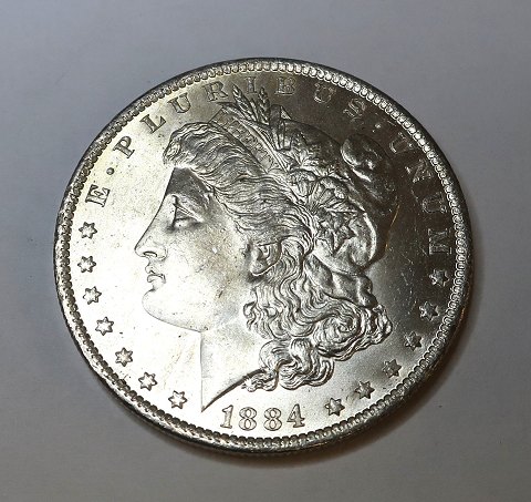 USA. Morgan sølv $1 dollar 1884 o.