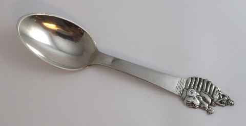 H. C. Andersen Abenteurgabel. Silberbesteck. Die Prinzessin auf der Erbse. Silber (830). Länge 15 cm.