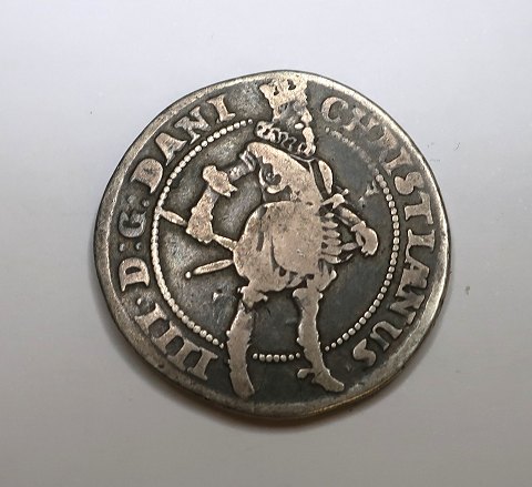 Danmark. Christian IV. Sølv krone fra 1624. Diameter 30 mm