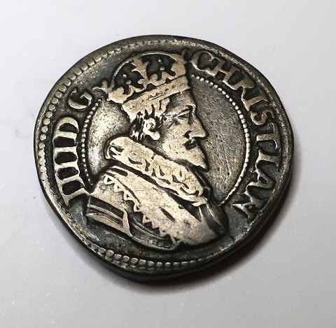 Danmark. Christian IV. Sølv ½ krone fra 1625.