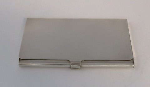 Sener. Sølv visitkort holder (900). Længde 9,3 cm. Bredde 6 cm.