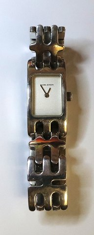 Georg Jensen. Sterling sølv dameur (925). Design Edvard Kindt Larsen. Uret virker.