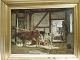 Godfred Tensen 1845-1928
 Malerei Stall-Innen von Sophienholm