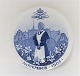 Royal Copenhagen. Small Memorial Plate # 57. The Deaconess Foundation. Diameter 
20 cm. Produced 1905. Designed by Christian Thomsen