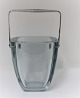 Ice bucket with silver handle made by Dragsted. Sterling (925). Height 15.5 cm