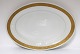 Royal Copenhagen. Fan with gold. Oval tray. Model 11507. Length 30 cm (1 
quality)