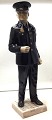 Bing & Grondahl. Porcelain figure. Police officer. Model 2436. Height 29 cm. (2 
quality)