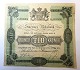 Sverige. 10 krone seddel fra 1876. Der er et lille hul i midten