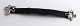 Georg Jensen. Sterling-Armband „Splash“. Schwarzes Leder. Henning Koppel. Modell 
429b.