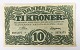 Danmark. Pengeseddel 10 kr. 1948 r. Kvalitet 1+