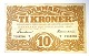 Dänemark. Banknote DKK 10 1943 T.