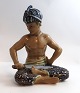Dahl Jensen. Porcelænsfigur. Javanesisk Krisfægter. Model # 1113. Højde 18 cm. 
(1 sortering)