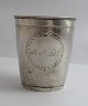 Jens Kjeldsen Sommerfeldt, Aalborg. Silberner Becher. Höhe 8,5 cm. Durchmesser 
7,5 cm.