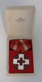 Dänische Rotkreuzmedaille 1939–1945. In Originalverpackung. Durchmesser 4 cm.