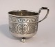 Russian silver cup 84 (875). Height 6.5 cm. Diameter 7.3 cm. Produced 1874.