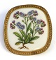 Royal Copenhagen. Flora-Danica-Motiv. Brosche/Anhänger mit Silberrückseite (925). Höhe 4,8 cm. Breite 4,5 cm.